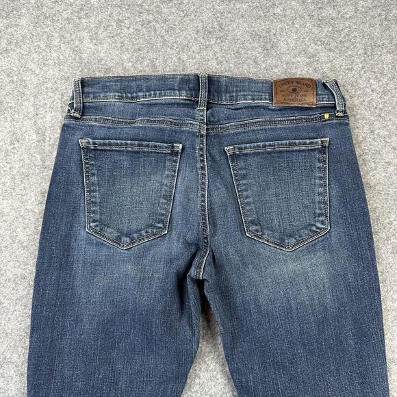 Lucky Brand Brooke Skinny Jeans Womens 6 28x27 Blue Medium Wash Stretch Denim - Picture 11 of 14